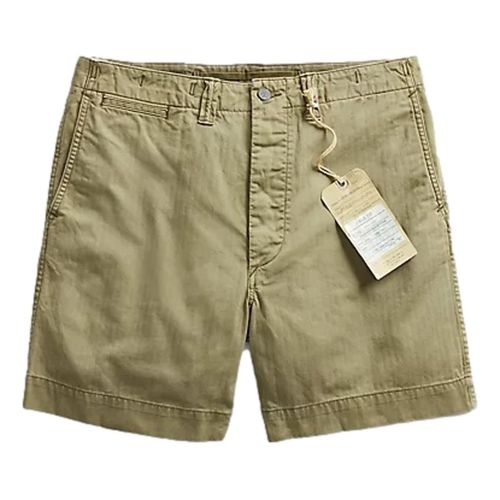 Herringbone Twill Field Short Olive