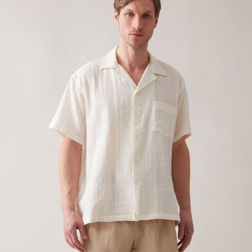 FOLKE Short Sleeved Shirt White White