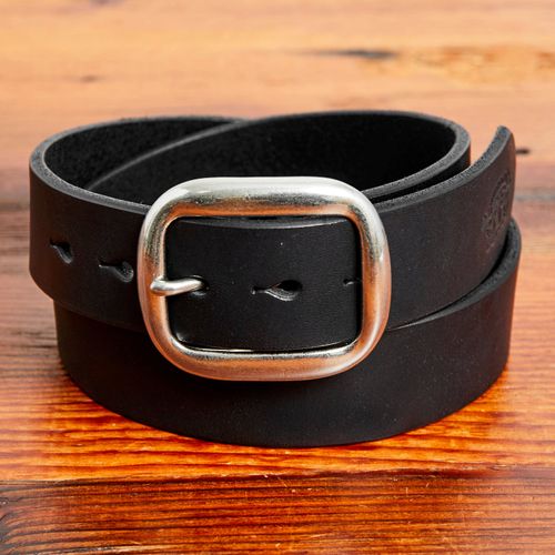 B-81 Leather Belt in Black