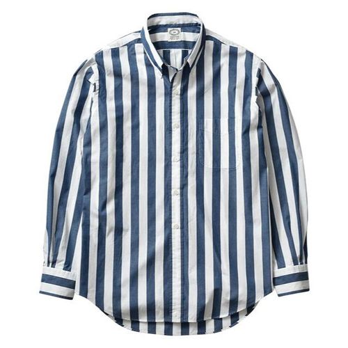 Kamakura Vintage Ivy – Broadcloth Stripe Button Down- Dark Blue