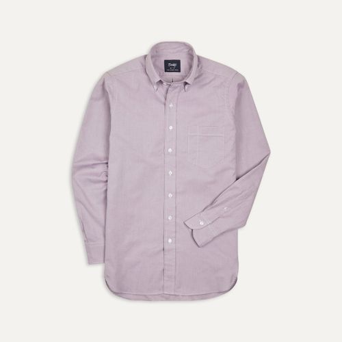 Lilac Pinpoint Oxford Cotton Cloth Button-Down Shirt