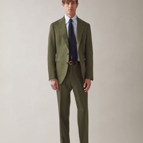 DAN Cavalry Twill Blazer Olive Olive