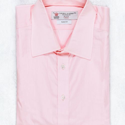 Turnbull & Asser Pink Cotton Spread Collar Shirt (NOS)