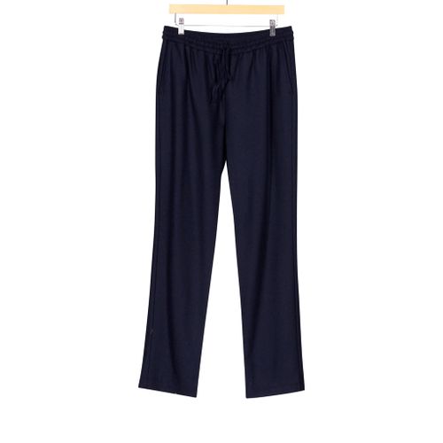 Drawstring Trouser Merino Lambswool Navy