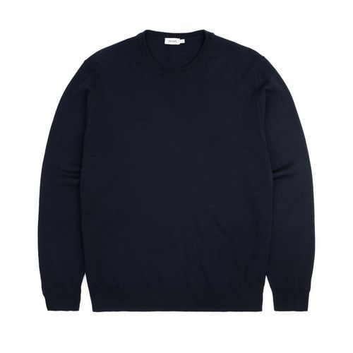 Trunk Harley Merino Crew Neck Sweater: Navy