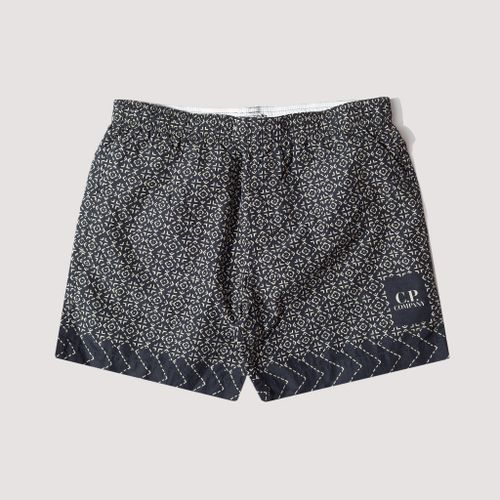 Baja Print Swim Shorts - Black