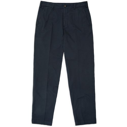 Trunk Hallam Cotton Poplin Trousers: Navy