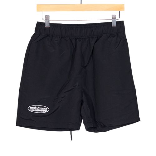 Black Nylon Short Oval Logo