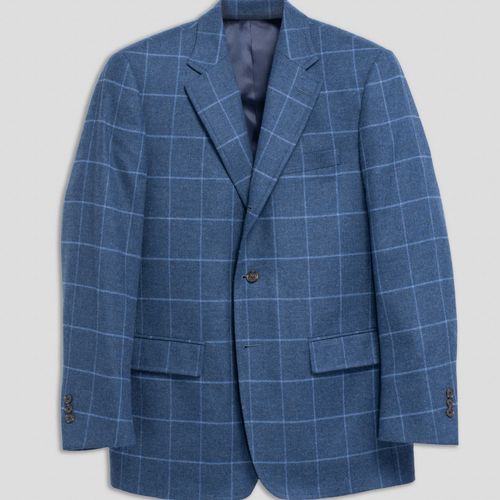 Blue Windowpane Sport Coat