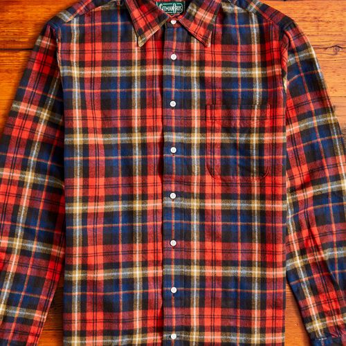 Shaggy Flannel in Red Check