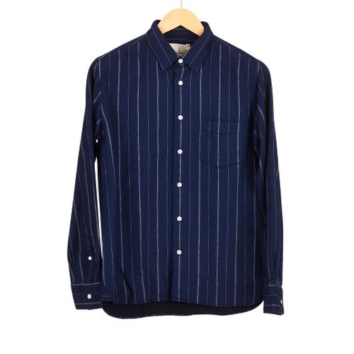 Chest Pocket Shirt Navy Stripe