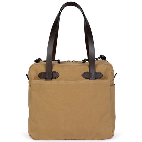 Filson Rugged Twill Zip Tote Bag: Tan