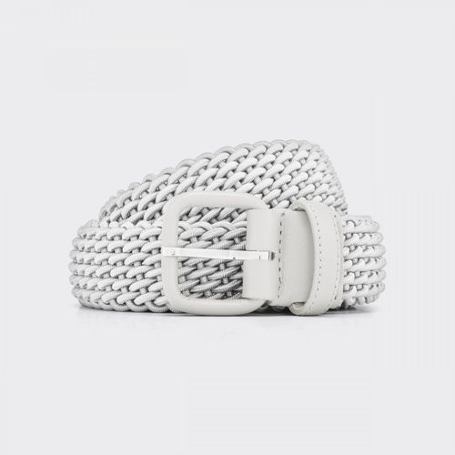 Woven Elastic Belt : White