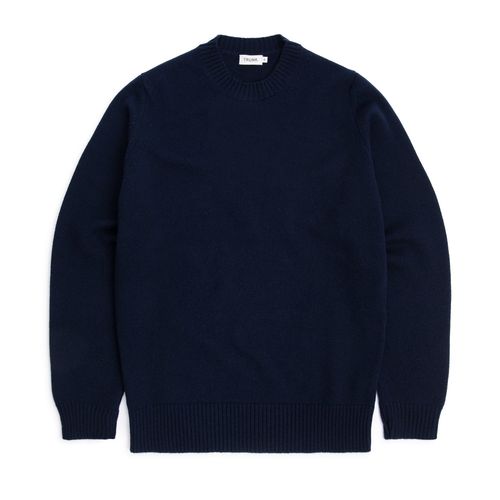 Trunk Dover Cashmere Crew Neck Sweater: Navy