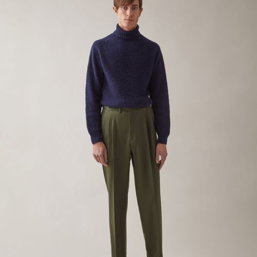 ANTONIO Cavalry Twill Trousers Olive Olive