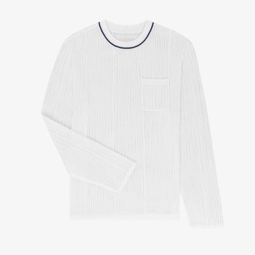 Mesh Knit Long-Sleeve Tee