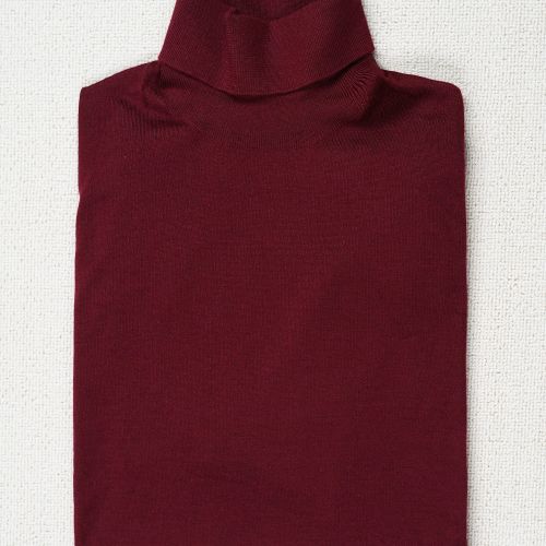 Caruso MA35 Wine Cashmere/Silk Turtle Neck Sweater (NOS)