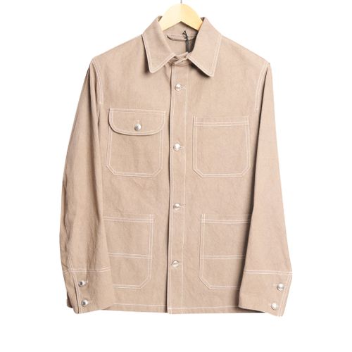 Patch Pocket Overshirt Light Brown