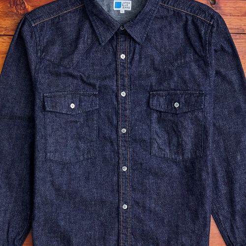 10oz Denim Western Shirt in Indigo