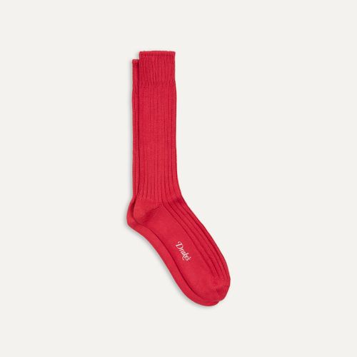 Red Cotton Sports Socks