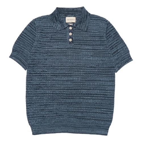 Renard Polo - Navy Allure Blue Twisted Yarn