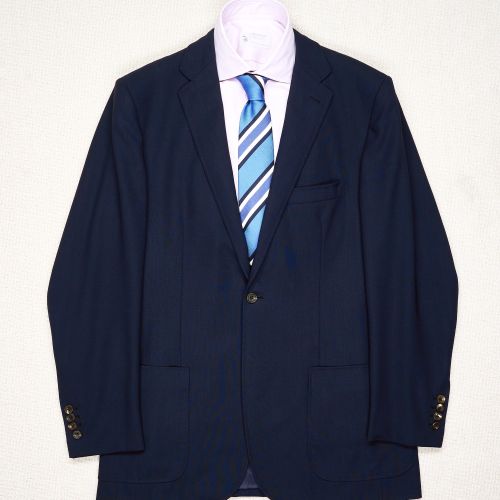 Richard James Navy Wool Sport Coat Bespoke (Pre-Owned)