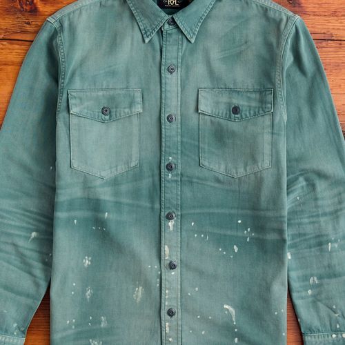 Petrol Workshirt in Service Green