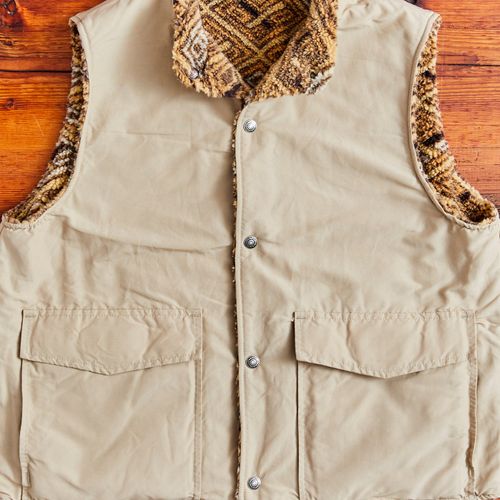 60/40 Cloth Reversible Vest in Beige