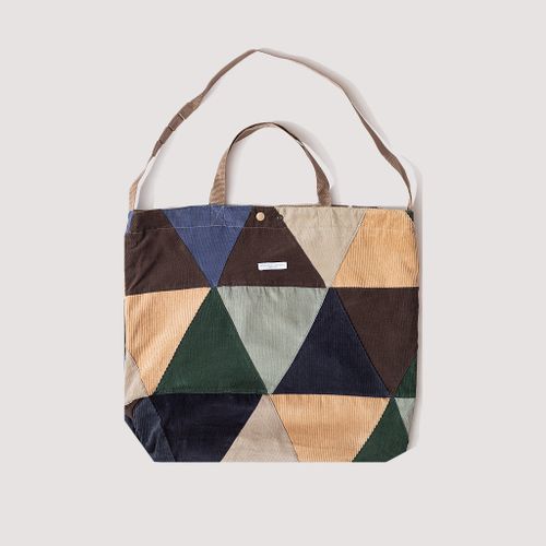 Carry All Tote - Multi Cord Triangle Patchwork