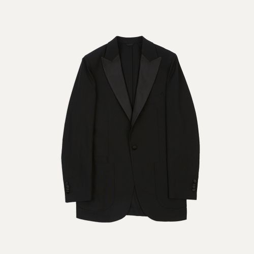 Black Tropical Wool Dinner Jacket