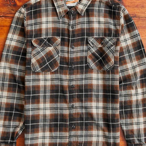 Jepson Work Shirt in Hickory Plaid