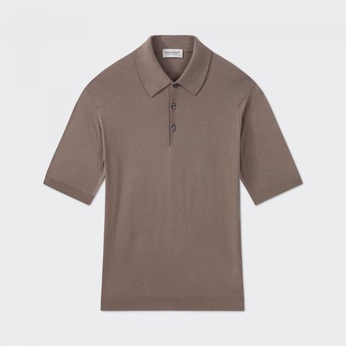 Short Sleeves Cotton Polo Shirt : Moka