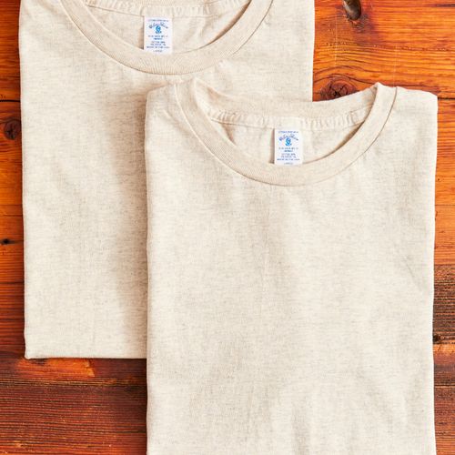 2-Pack Short Sleeve Crew Tee in Oatmeal