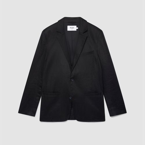 Fintry Blazer Black Linen