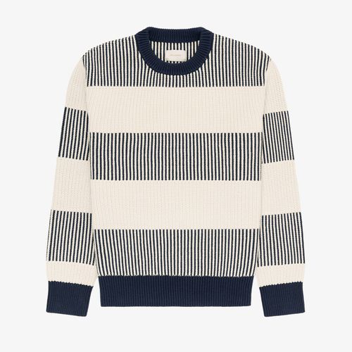 Striped Shaker Stitch Sweater