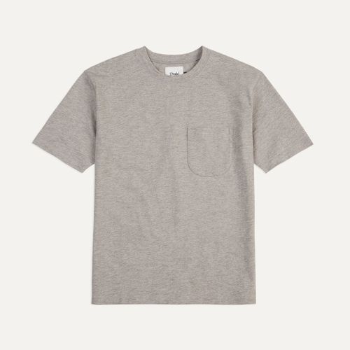 Grey Flamé Cotton Crew Neck Hiking T-Shirt