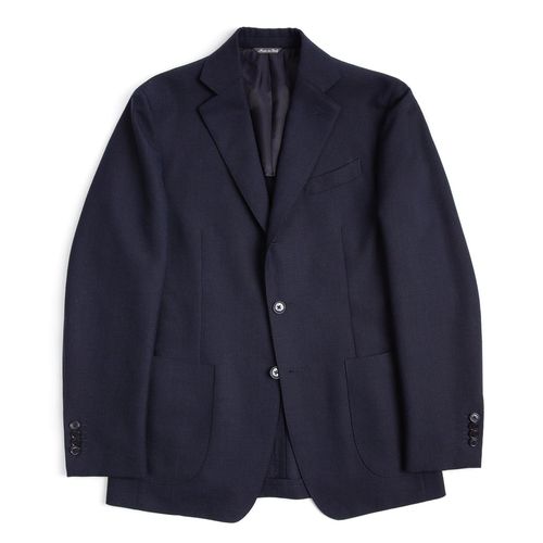 Trunk Wigmore Wool Fresco Suit Jacket: Navy