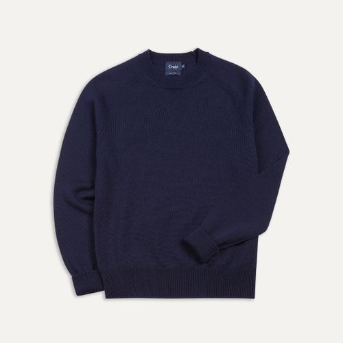 Navy Merino Crew Neck Jumper