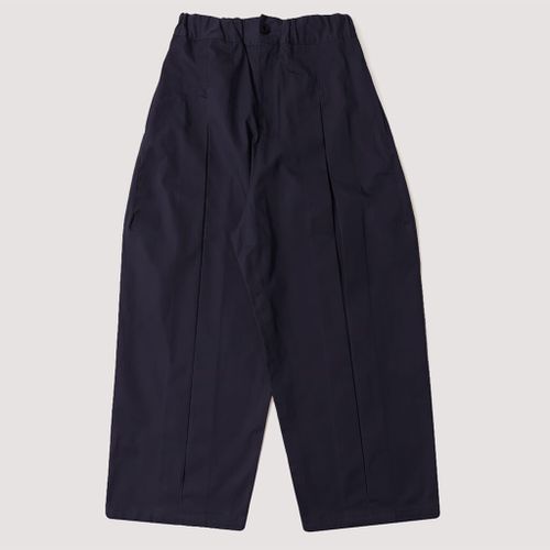 Box Pleat Trousers - Navy