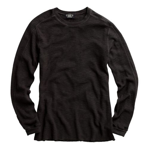 Textured Crewneck Faded Black Canvas